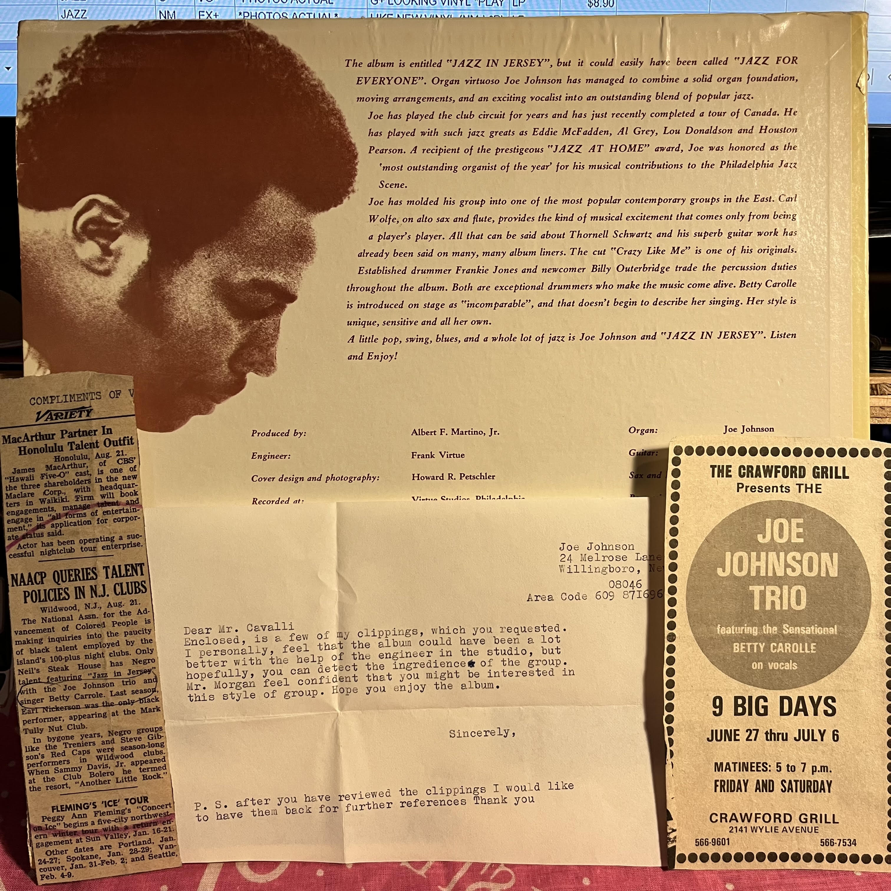 Jazz In Jersey | Near Mint (NM) Excellent (EX)
