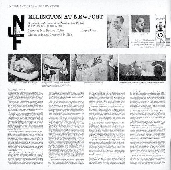 Duke Ellington - Ellington At Newport 1956 (Complete) (2xCD) | Near Mint (NM or M-)