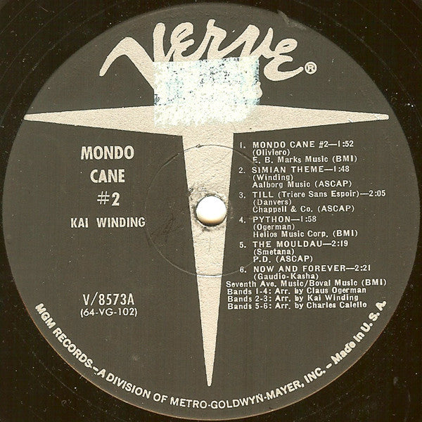 Kai Winding - Mondo Cane #2 | Near Mint (NM) Excellent (EX)