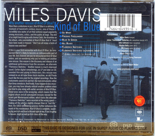 Miles Davis - Kind Of Blue | Near Mint (NM) Near Mint (NM)
