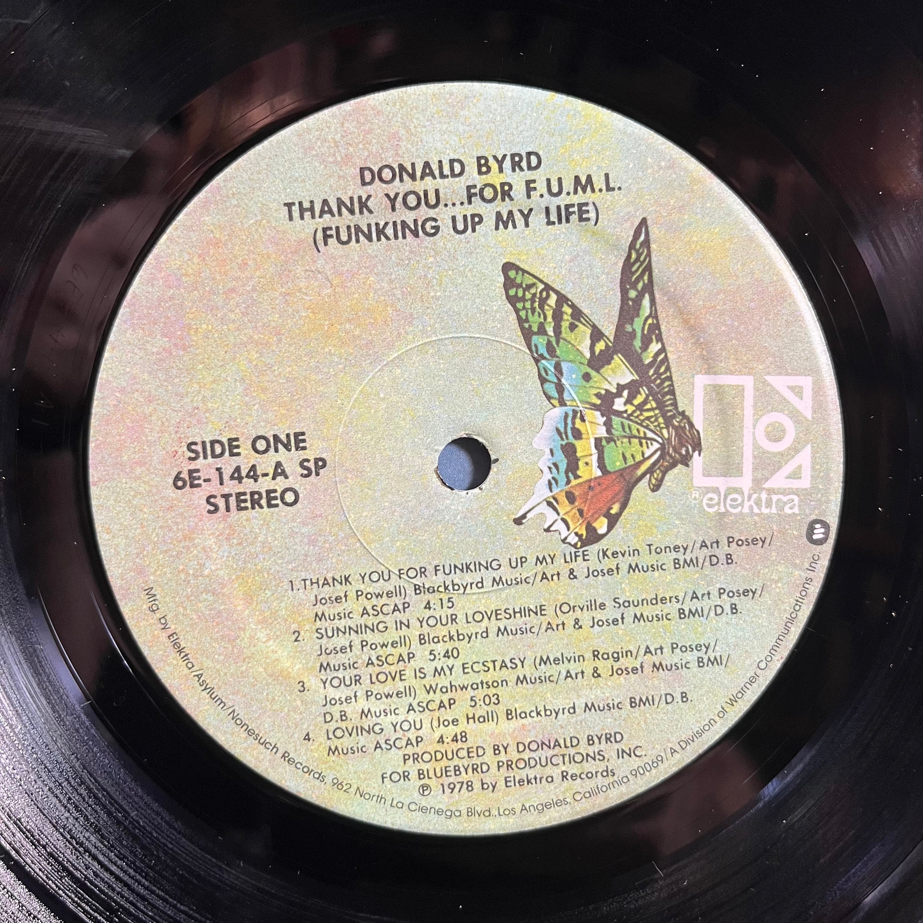 Donald Byrd - Thank You … For F.U.M.L. (Funking Up My Life) (LP) | Near Mint (NM) Near Mint (NM)