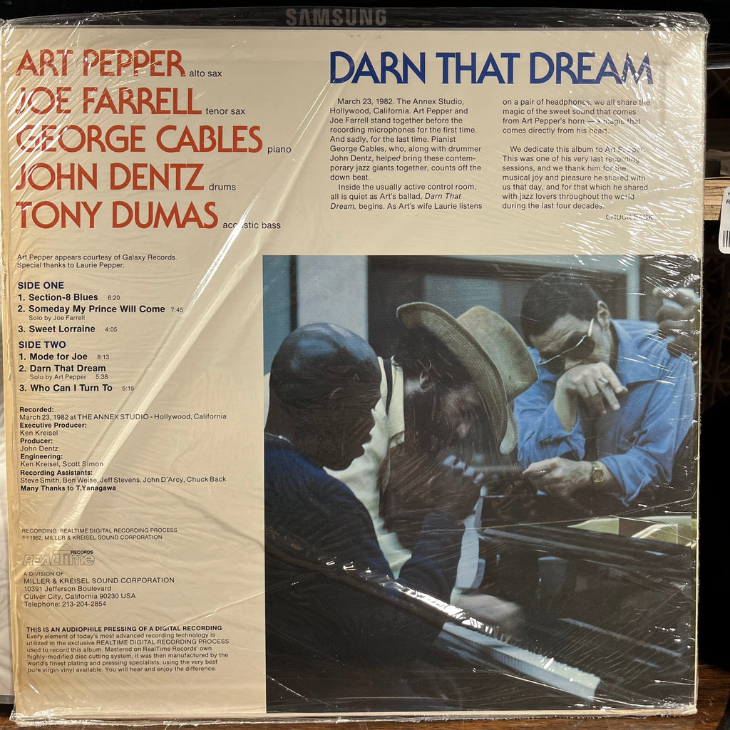 Art Pepper - Darn That Dream (VINYL) | Near Mint (NM) Near Mint (NM)