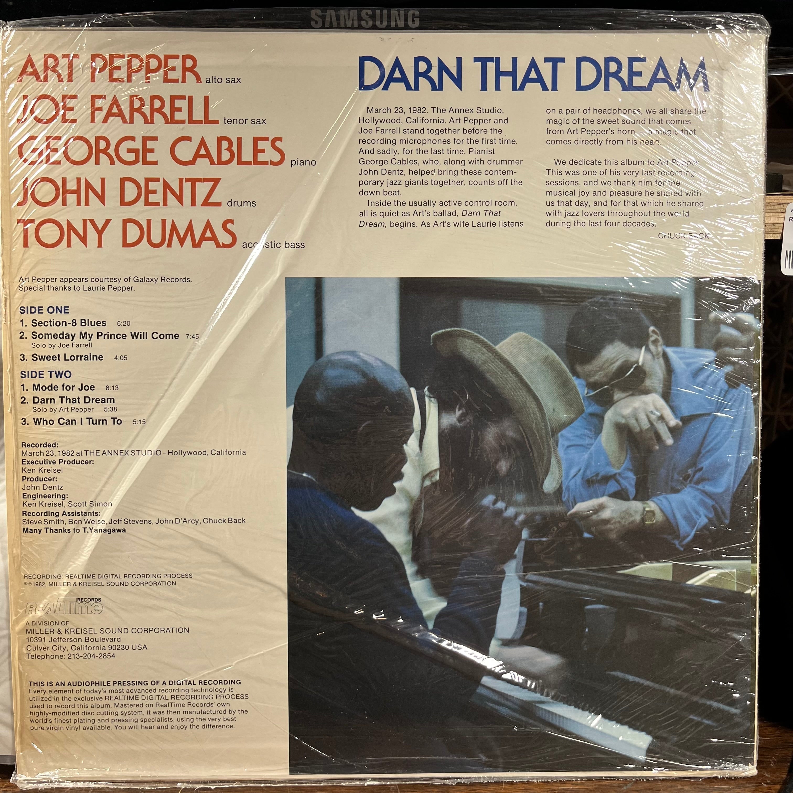 Art Pepper - Darn That Dream (VINYL) | Near Mint (NM) Near Mint (NM)