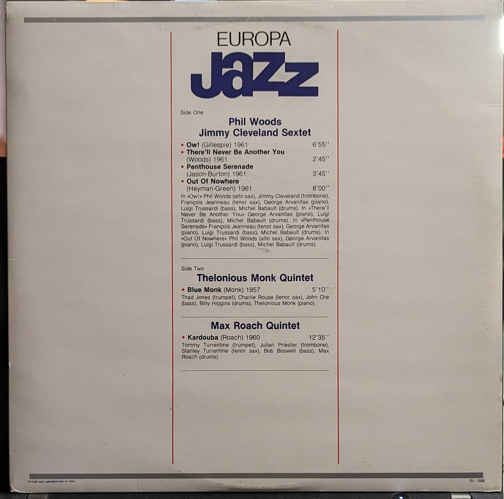 Thelonious Monk - Europa Jazz *ITALY* | Near Mint (NM) Excellent (EX)