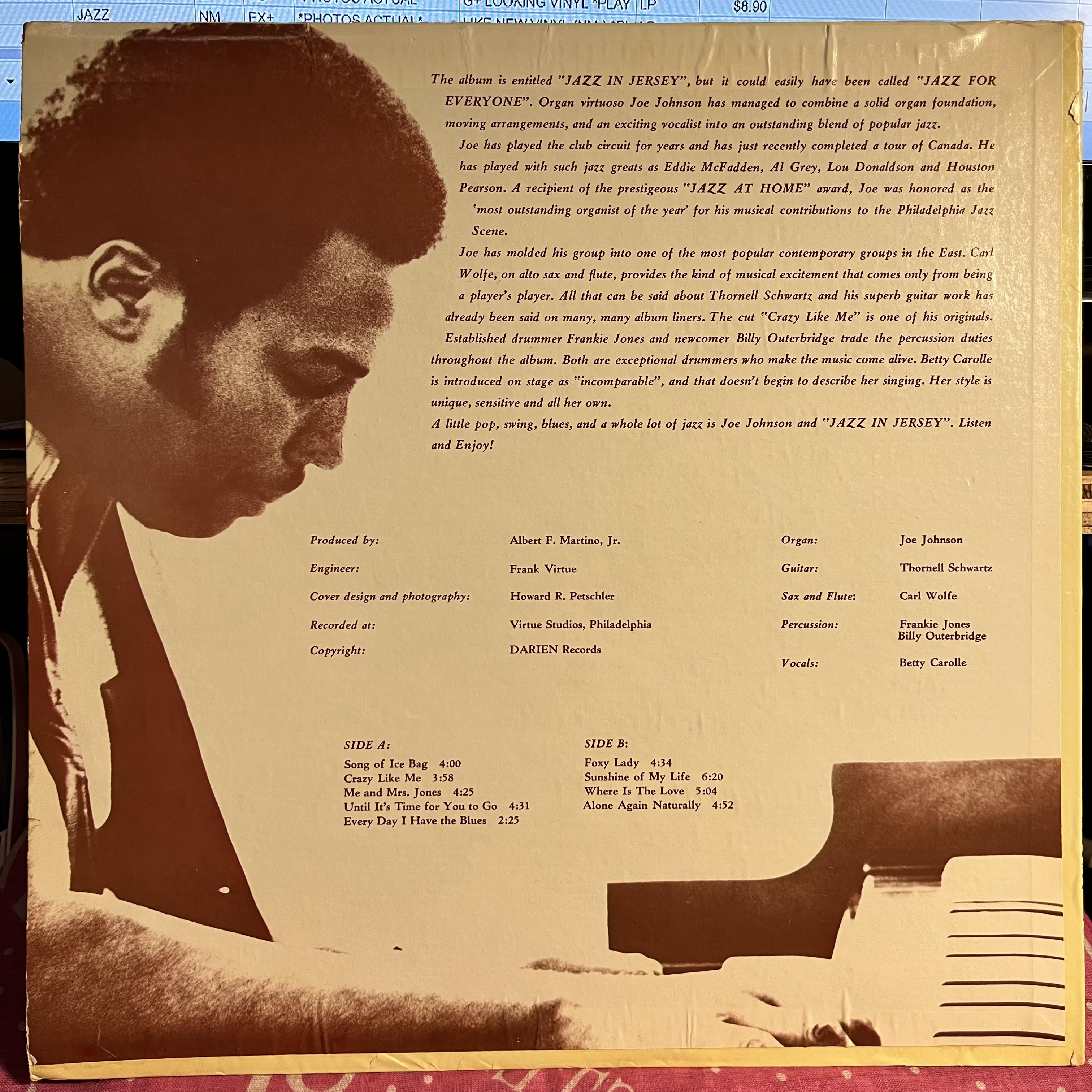 Jazz In Jersey | Near Mint (NM) Excellent (EX)
