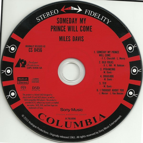 The Miles Davis Sextet - Someday My Prince Will Come (SACD) | Near Mint (NM or M-)