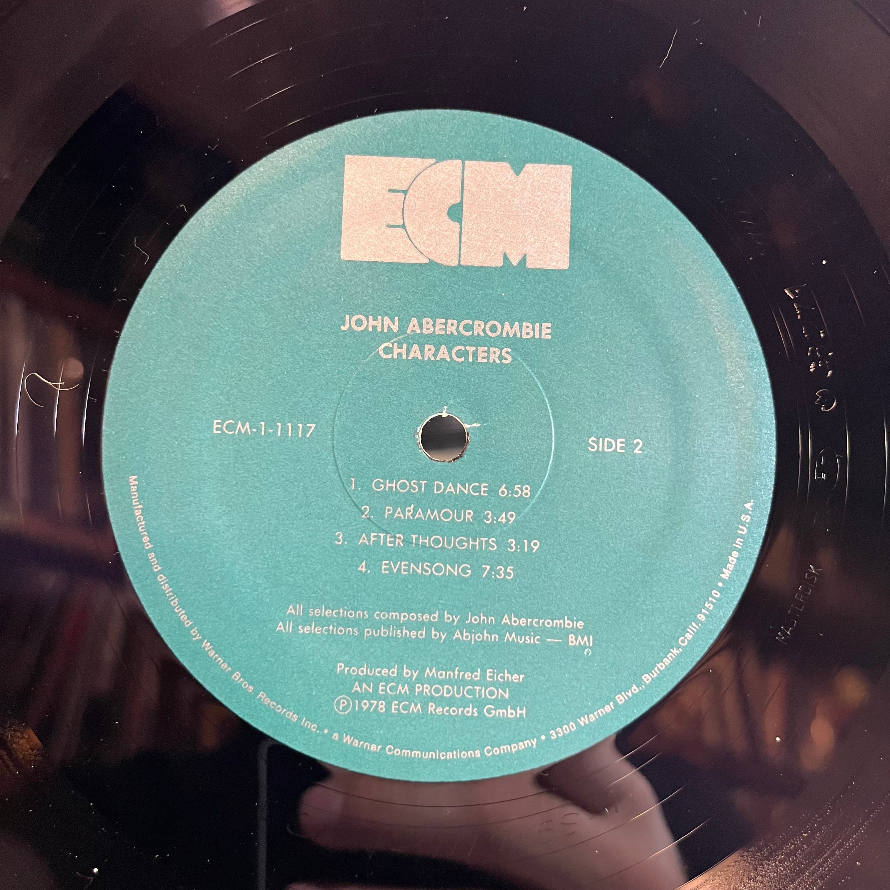 John Abercrombie - Characters (VINYL) | Near Mint (NM) Near Mint (NM)