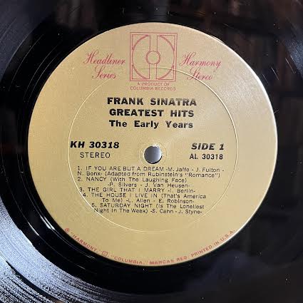 Frank Sinatra - Greatest Hits (The Early Years) (VINYL) | Near Mint (NM or M-) Excellent+ (EX+)