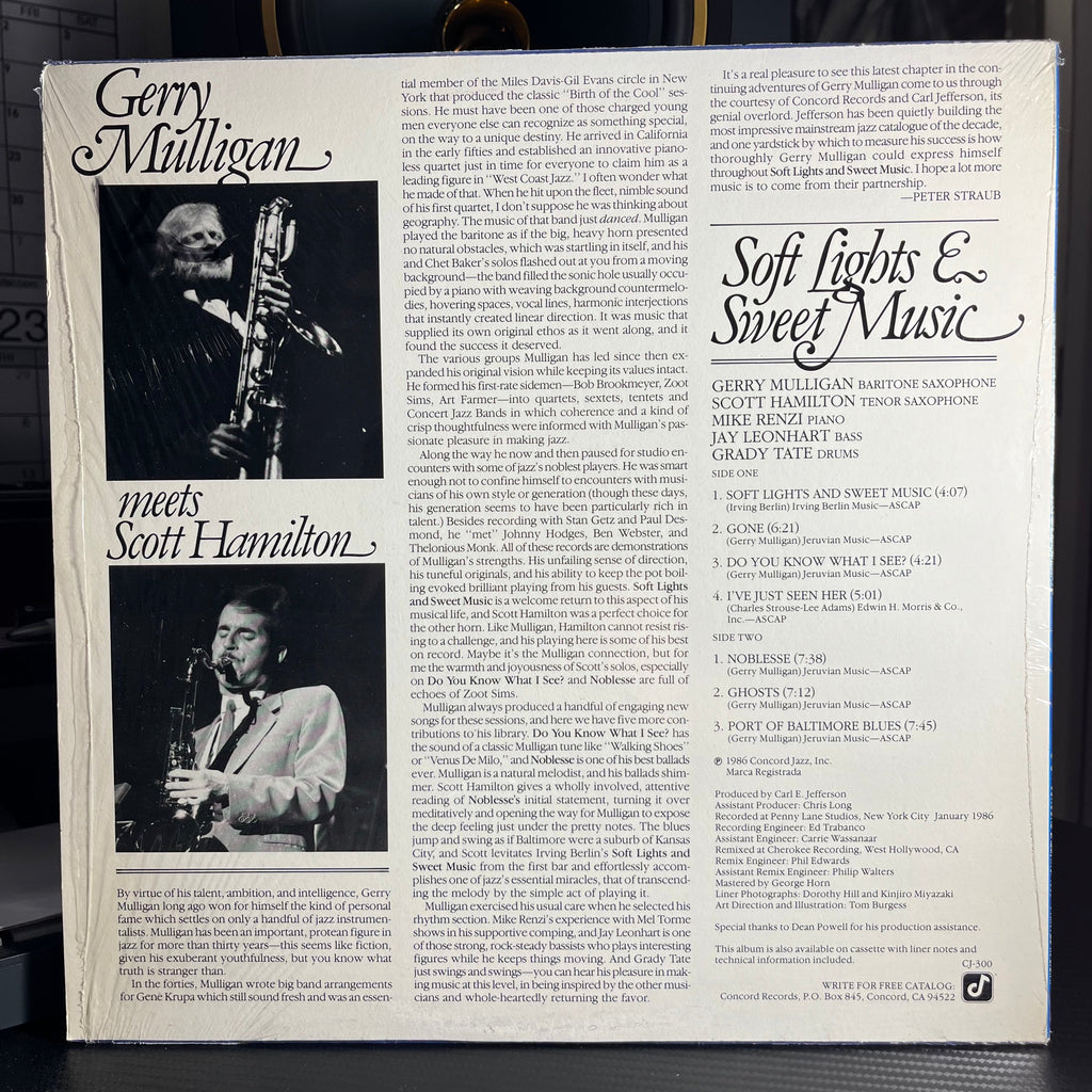 Gerry Mulligan - Soft Lights & Sweet Music | Near Mint (NM) Mint (M)