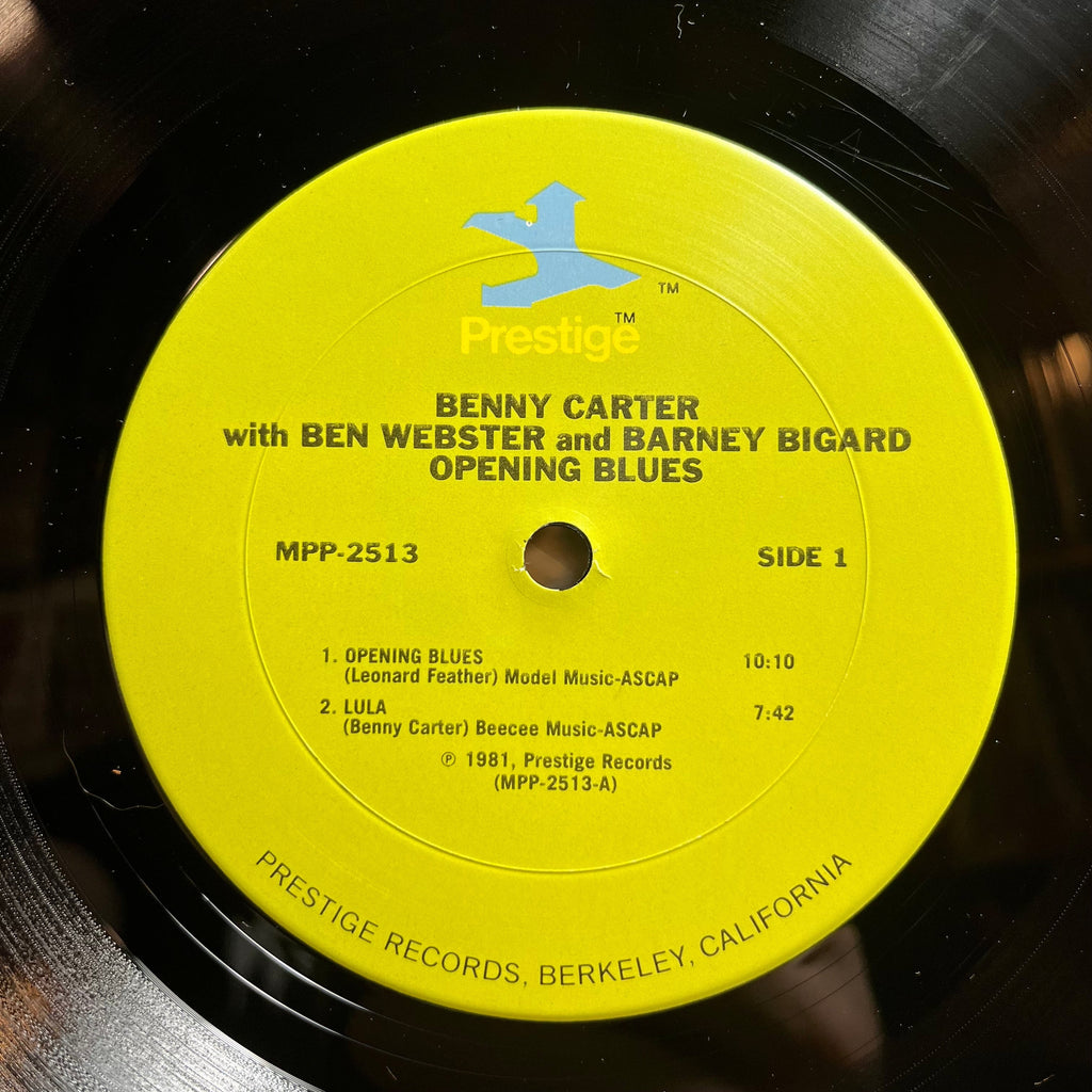 Benny Carter - Opening Blues (LP) | Near Mint (NM) Near Mint (NM)