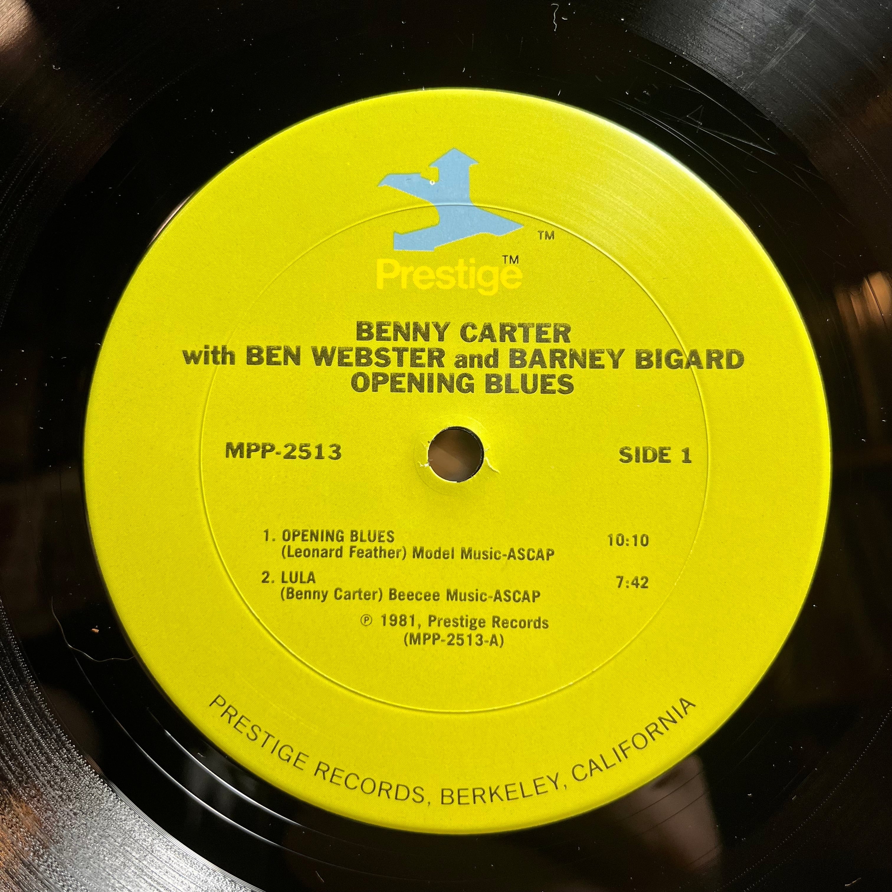 Benny Carter - Opening Blues (LP) | Near Mint (NM) Near Mint (NM)