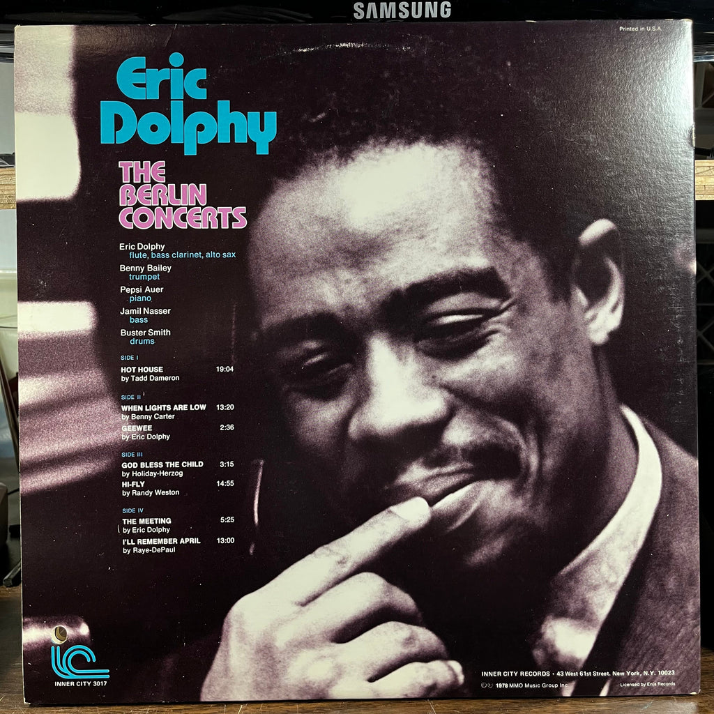 Eric Dolphy - The Berlin Concerts (2xLP) | Near Mint (NM) Excellent+ (EX+)