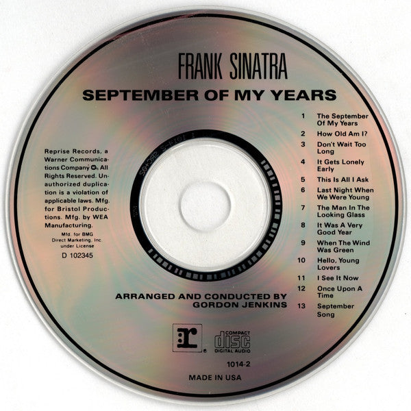 Frank Sinatra - September Of My Years (CD) | Near Mint (NM) Near Mint (NM)