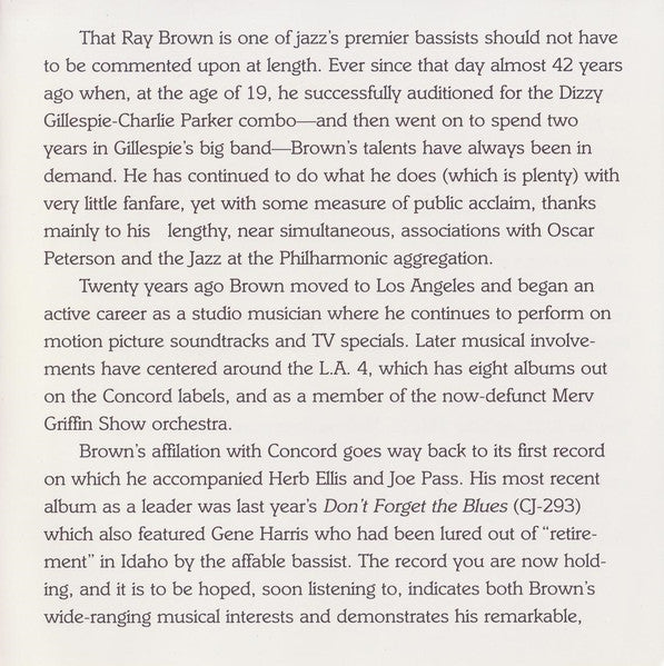 Ray Brown Trio - The Red Hot Ray Brown Trio (SACD) | Near Mint (NM or M-)