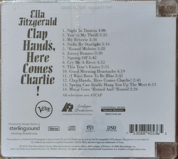 Ella Fitzgerald - Clap Hands, Here Comes Charlie! (SACD) | Near Mint (NM) Near Mint (NM)