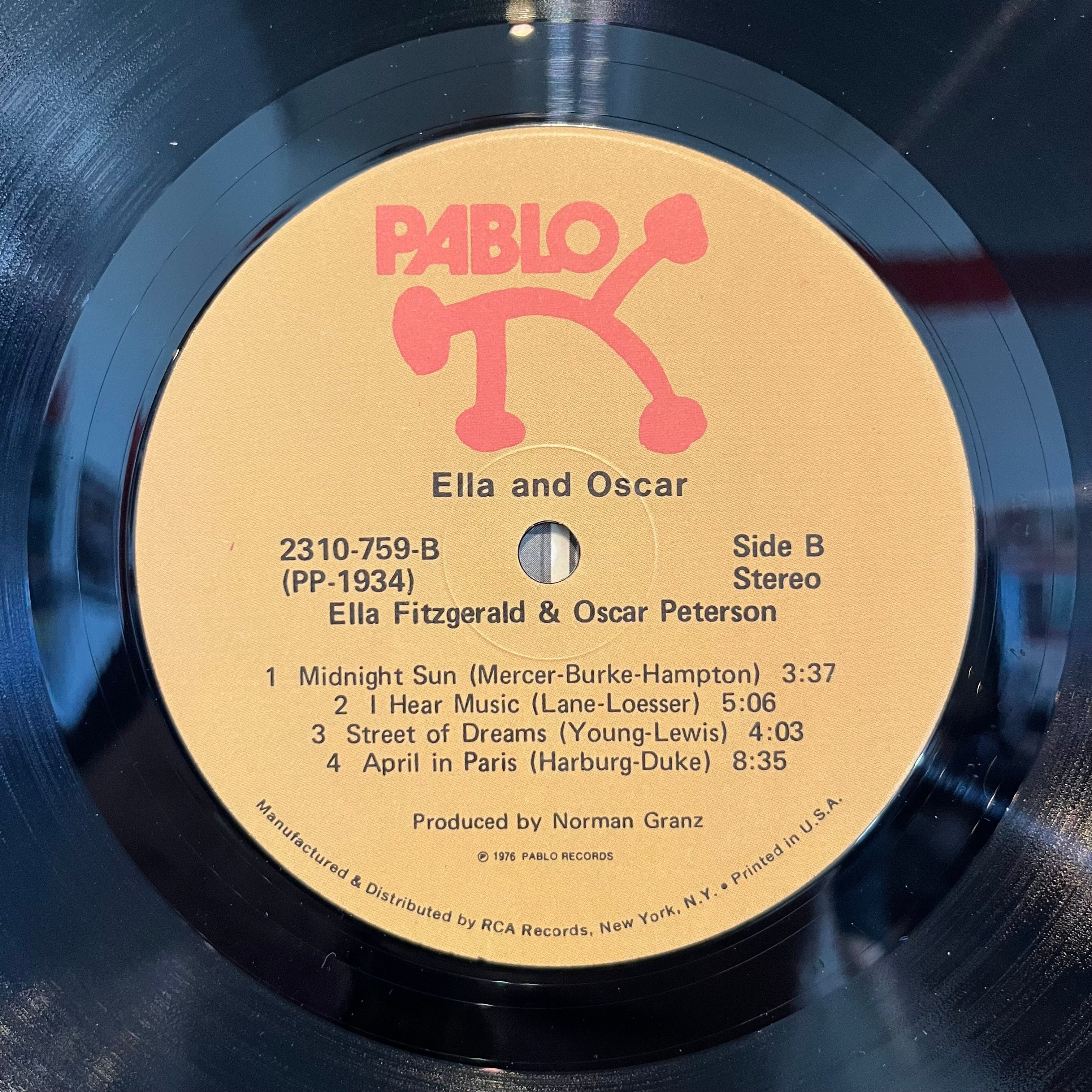 Ella Fitzgerald - Ella And Oscar *INDIANAPOLIS* | Near Mint (NM) Near Mint (NM)
