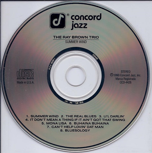 Ray Brown Trio - Summer Wind (Live At The Loa) (CD) | Near Mint (NM) Near Mint (NM)