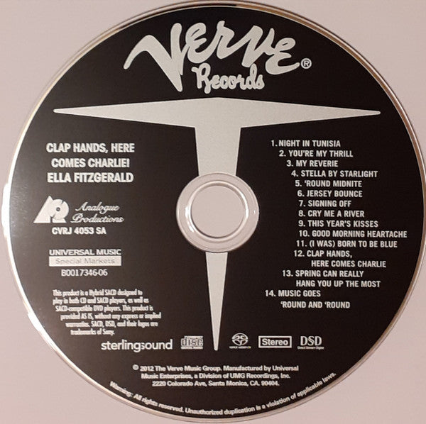 Ella Fitzgerald - Clap Hands, Here Comes Charlie! (SACD) | Near Mint (NM) Near Mint (NM)