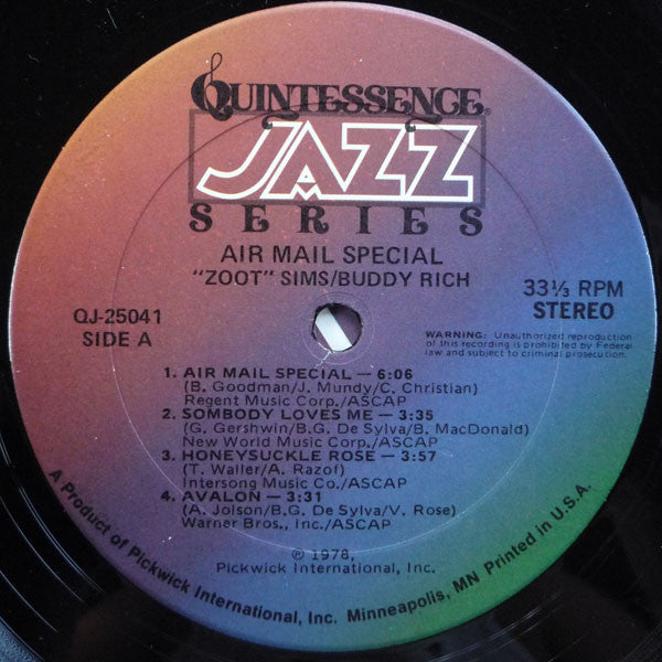 Zoot Sims - Air Mail Special | Near Mint (NM) Near Mint (NM)