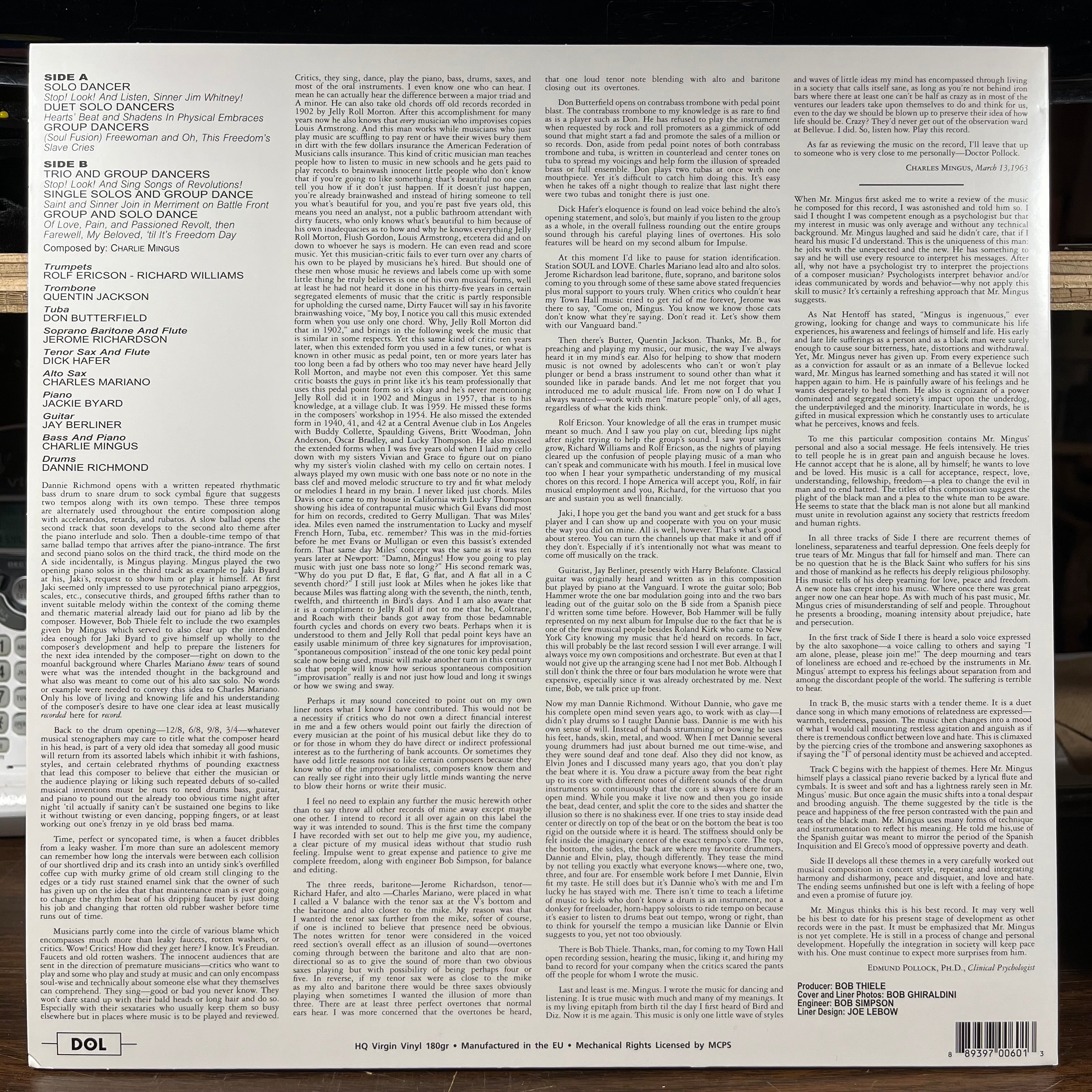 Charles Mingus - The Black Saint And The Sinner Lady (VINYL) | Near Mint (NM) Near Mint (NM)