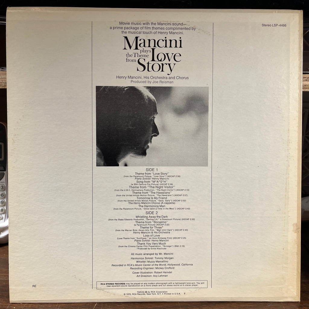 Henry Mancini - Mancini Plays The Theme From "Love Story" (VINYL) | Near Mint (NM) Excellent+ (EX+)