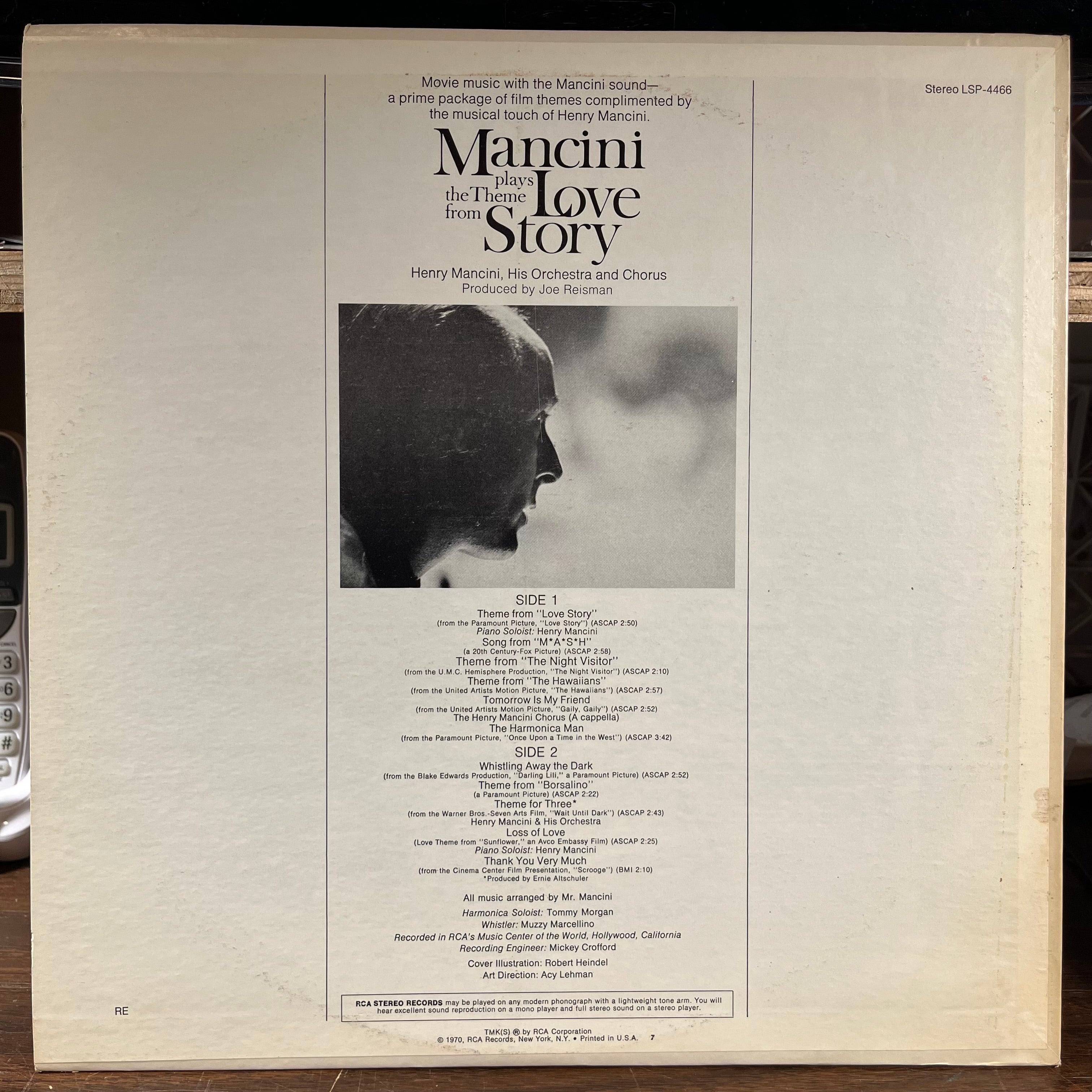 Henry Mancini - Mancini Plays The Theme From "Love Story" (VINYL) | Near Mint (NM) Excellent+ (EX+)