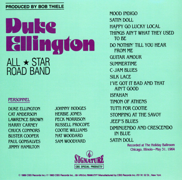 Duke Ellington - All Star Road Band (CD) | Near Mint (NM) Near Mint (NM)