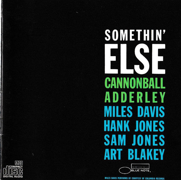 Cannonball Adderley - Somethin' Else (CD) | Near Mint (NM) Near Mint (NM)