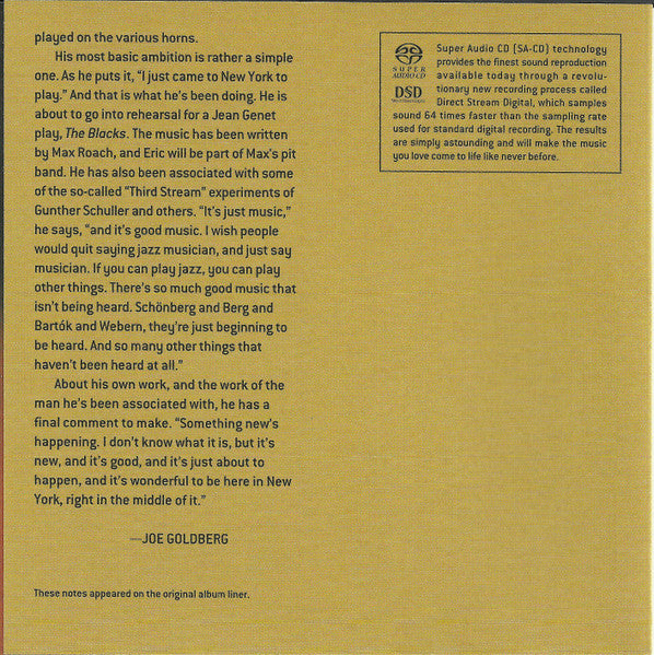 Eric Dolphy - Out There (SACD) | Near Mint (NM or M-)