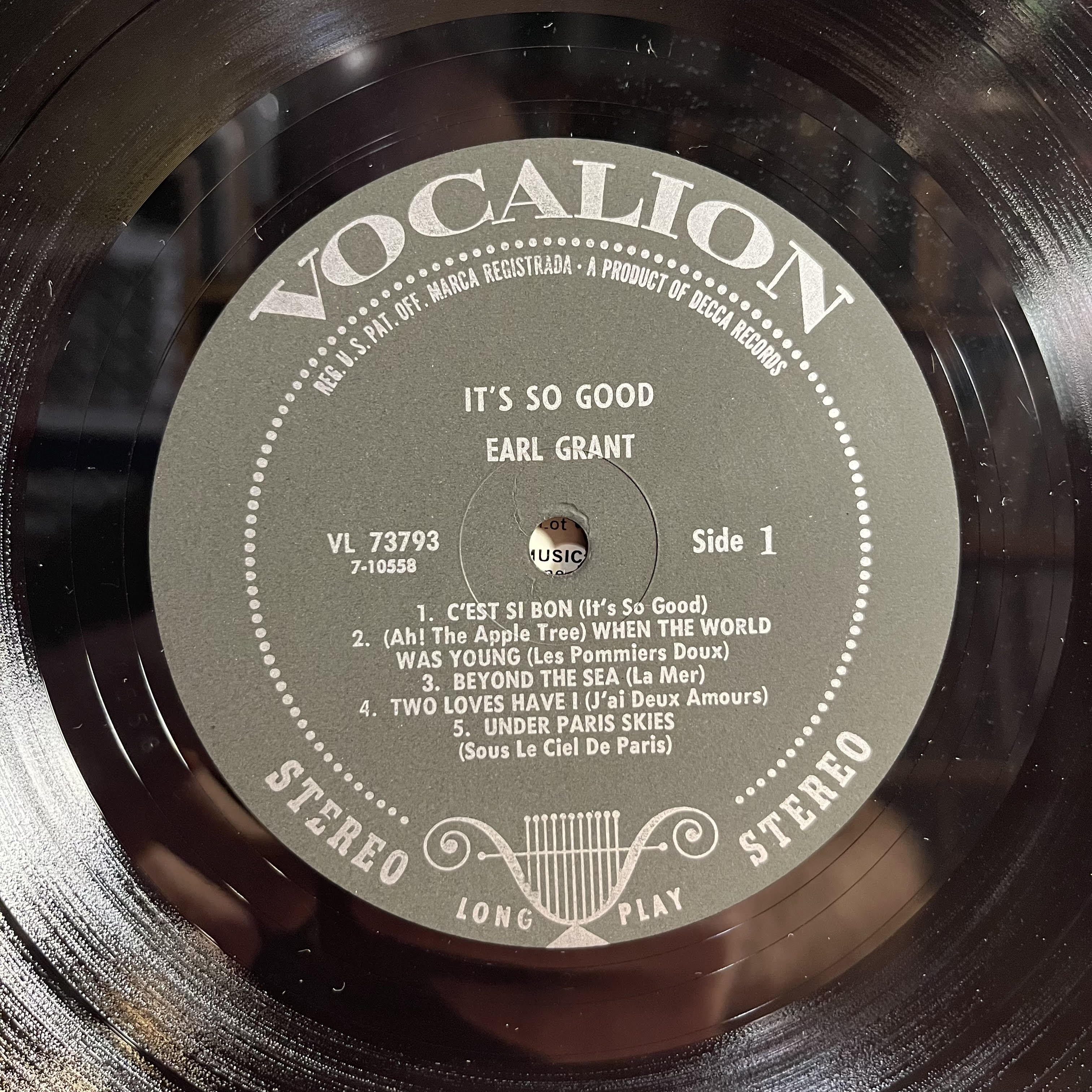 Earl Grant - It's So Good | Near Mint (NM) Excellent (EX)