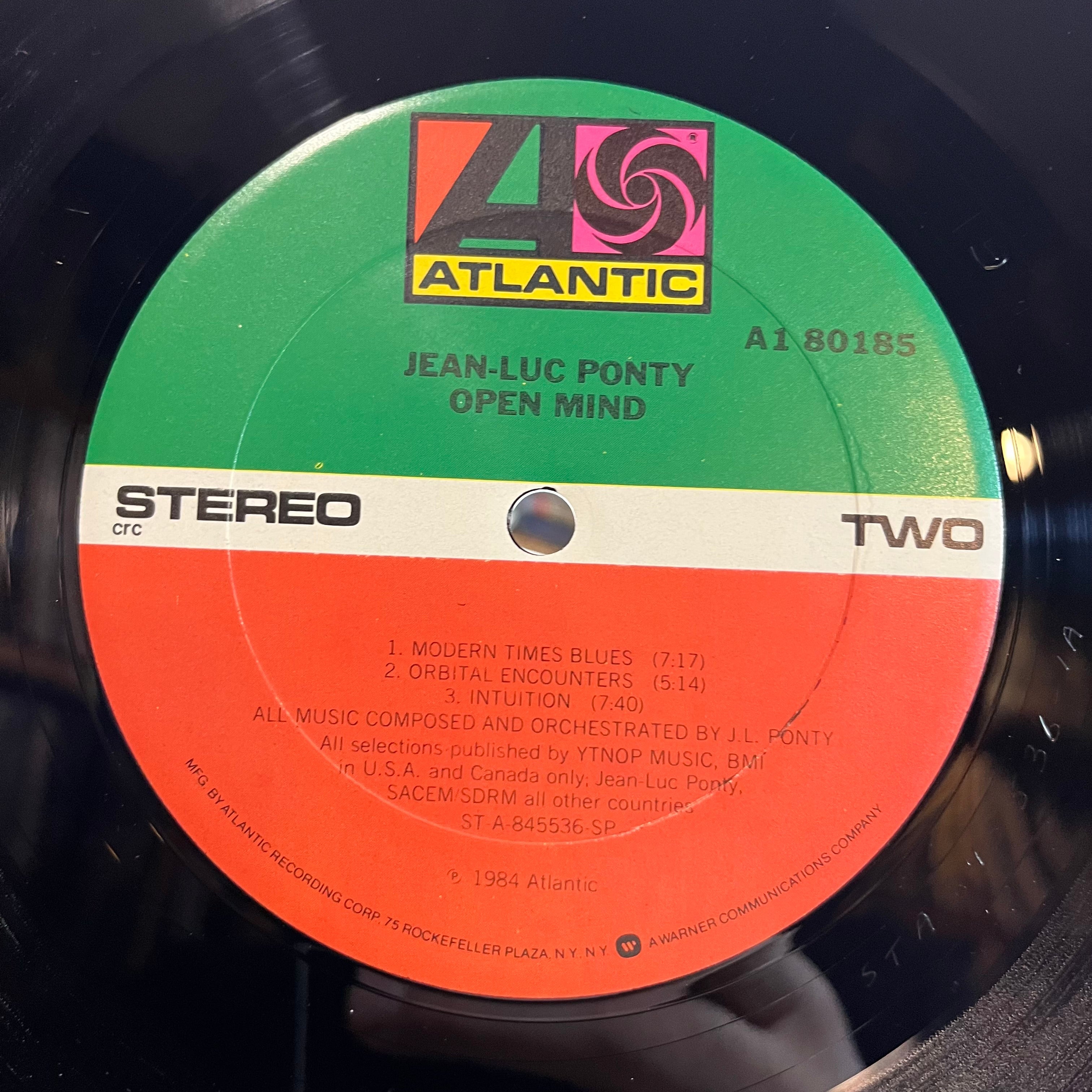 Jean-Luc Ponty - Open Mind (VINYL) | Near Mint (NM) Near Mint (NM)