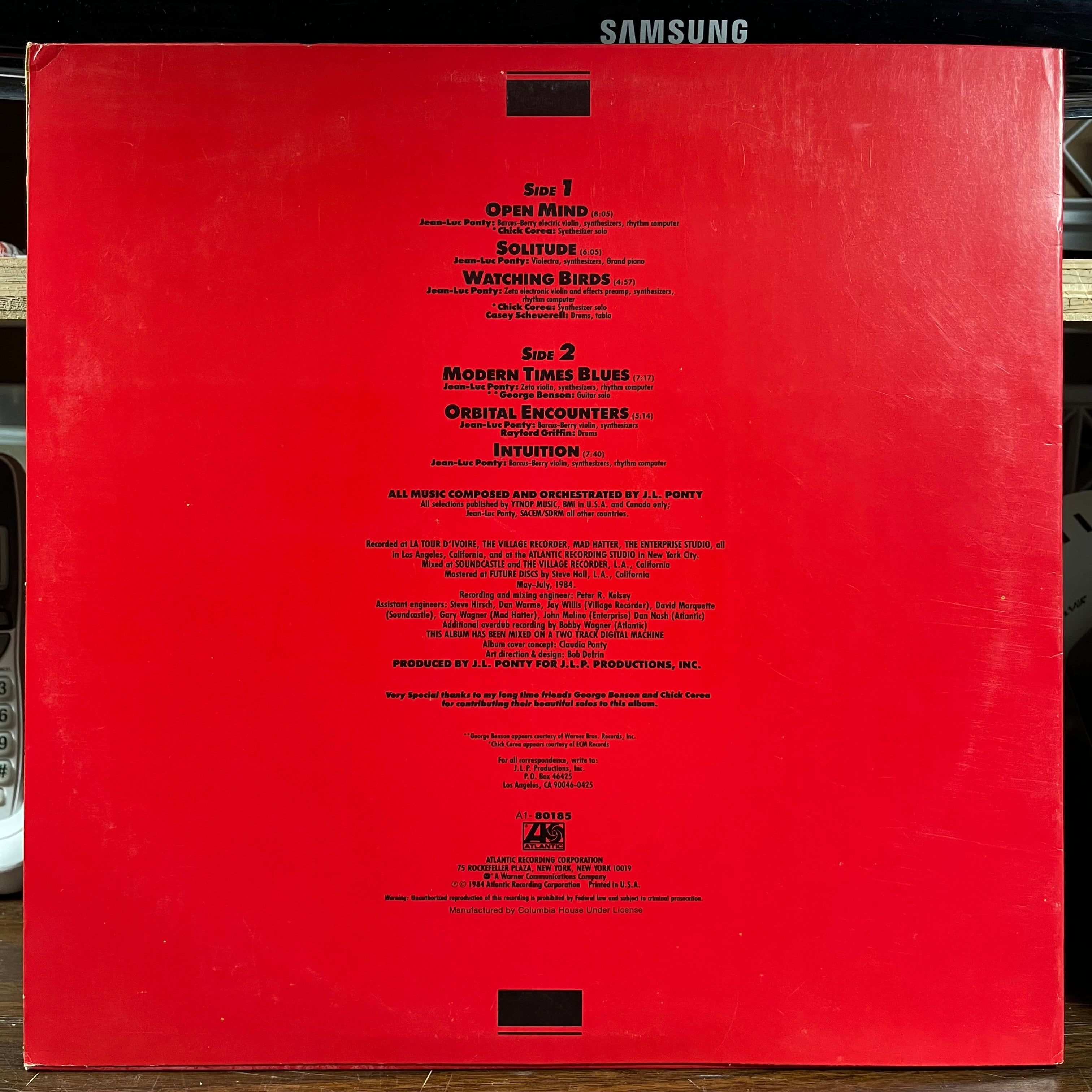 Jean-Luc Ponty - Open Mind (VINYL) | Near Mint (NM) Near Mint (NM)