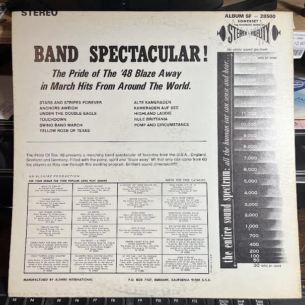The Pride Of The '48 Band - March Band Spectacular (VINYL) | Near Mint (NM or M-) Excellent+ (EX+)