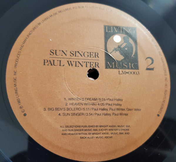 Paul Winter (2) - Sun Singer *SHRINK* | Near Mint (NM) Near Mint (NM)