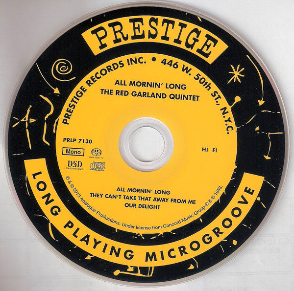 The Red Garland Quintet - All Mornin' Long (SACD) | Near Mint (NM) Near Mint (NM)