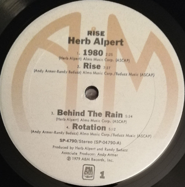 Herb Alpert & The Tijuana Brass - Rise (VINYL) | Near Mint (NM) Near Mint (NM)