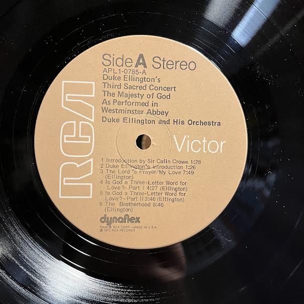 Duke Ellington And His Orchestra - Duke Ellington's Third Sacred Concert, The Majesty Of God, As Performed In Westminster Abbey (VINYL) | Near Mint (NM) Excellent+ (EX+)
