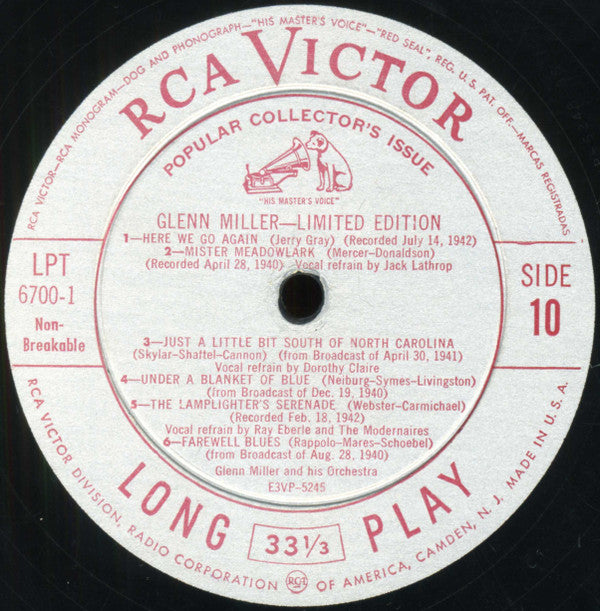 Glenn Miller And His Orchestra - Limited Edition | Very Good Plus (VG+) Near Mint (NM)