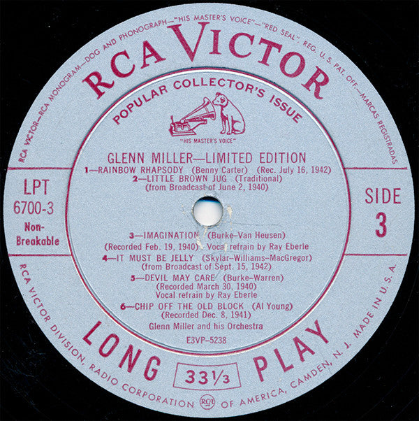 Glenn Miller And His Orchestra - Limited Edition | Very Good Plus (VG+) Near Mint (NM)