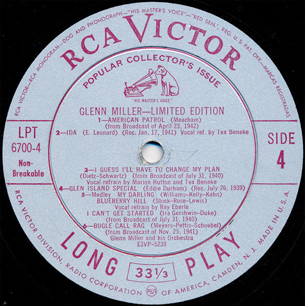 Glenn Miller And His Orchestra - Limited Edition | Very Good Plus (VG+) Near Mint (NM)