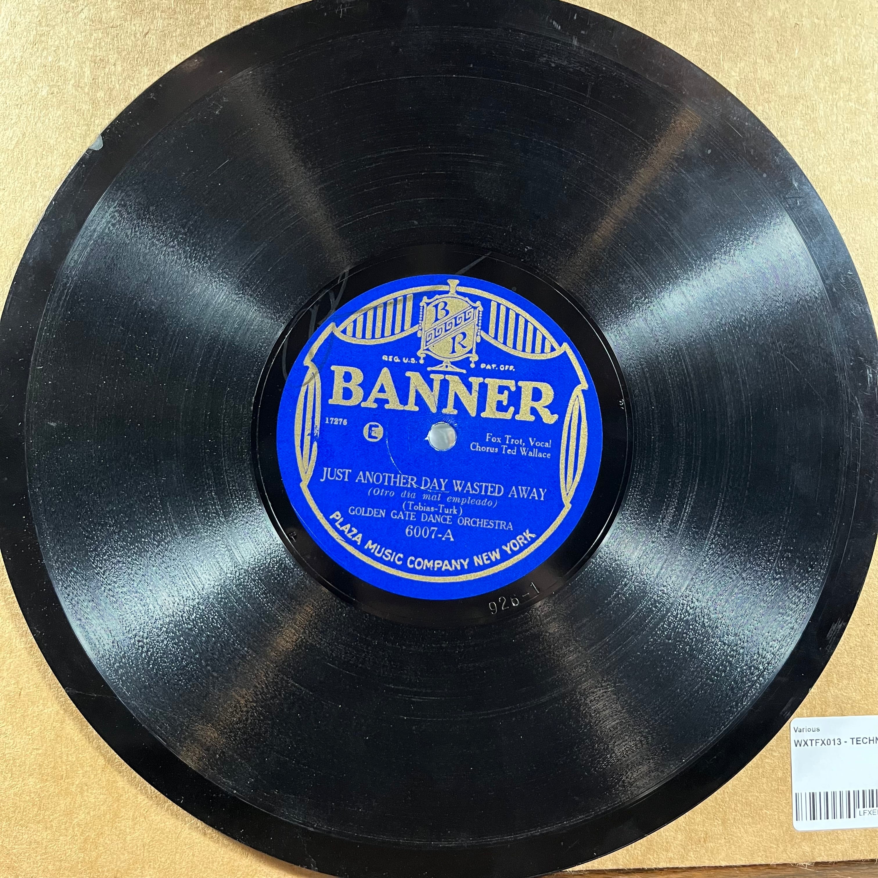 Just Another Day Wasted Away / Zulu Wail (SHELLAC 78) | Very Good Plus (VG+) Generic