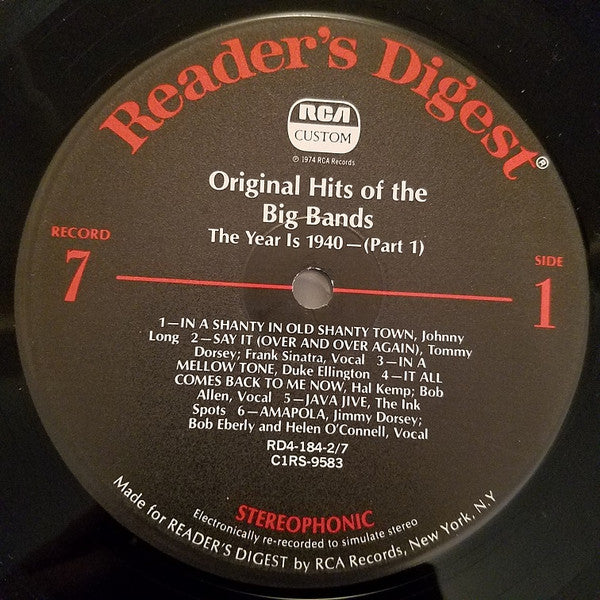 Various - Original Hits Of The Big Bands *BOX* | Very Good Plus (VG+) Very Good Plus (VG+)