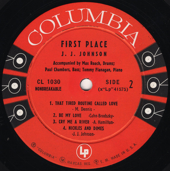 J.J. Johnson - First Place | Very Good Plus (VG+) Very Good (VG)