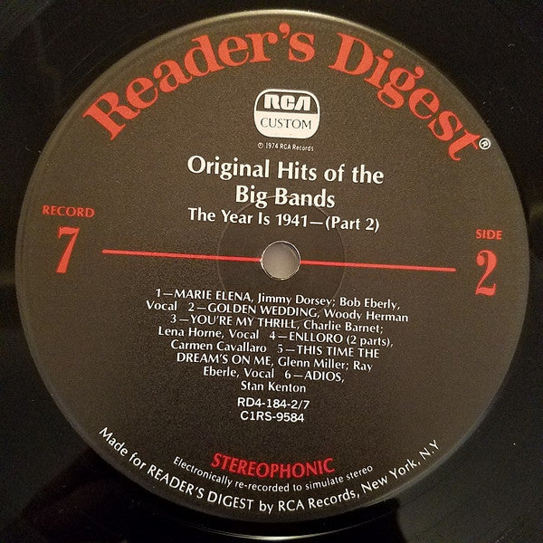 Various - Original Hits Of The Big Bands *BOX* | Very Good Plus (VG+) Very Good Plus (VG+)