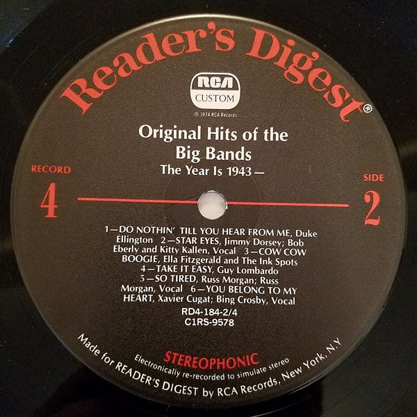 Various - Original Hits Of The Big Bands *BOX* | Very Good Plus (VG+) Very Good Plus (VG+)