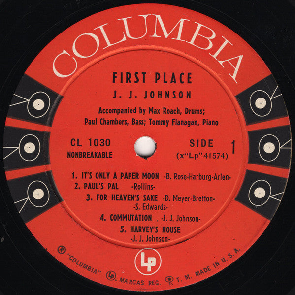 J.J. Johnson - First Place | Very Good Plus (VG+) Very Good (VG)