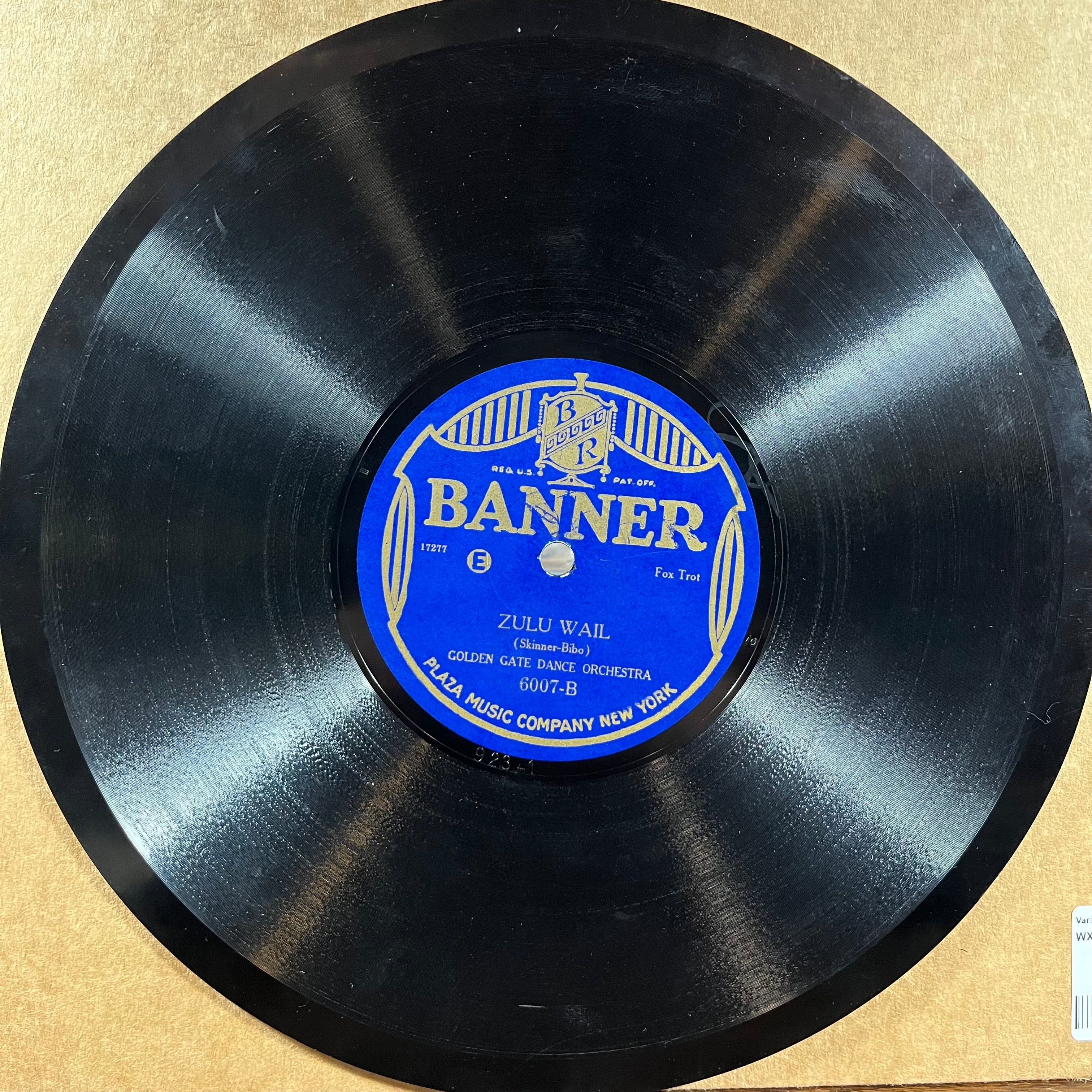 Just Another Day Wasted Away / Zulu Wail (SHELLAC 78) | Very Good Plus (VG+) Generic