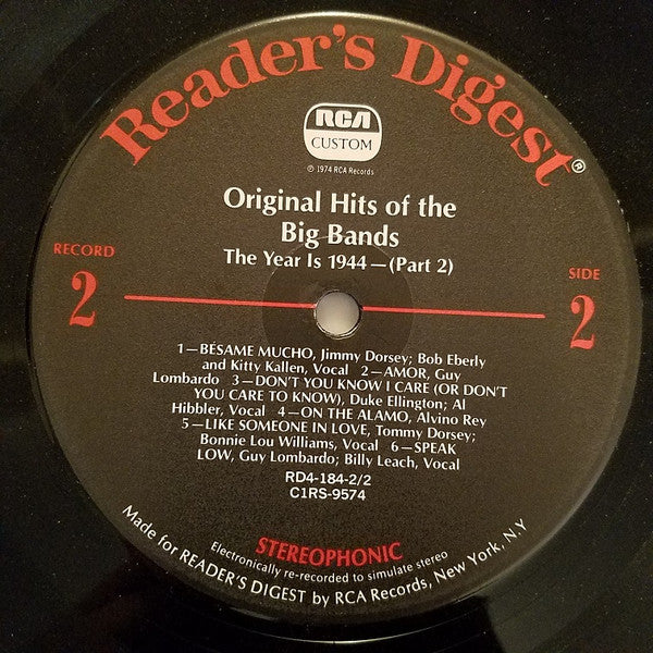 Various - Original Hits Of The Big Bands *BOX* | Very Good Plus (VG+) Very Good Plus (VG+)