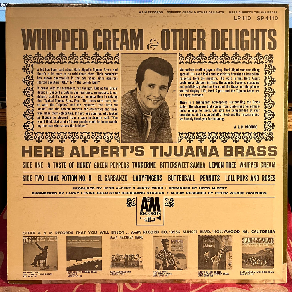 Herb Alpert & The Tijuana Brass - Whipped Cream & Other Delights *PITMAN* | Very Good Plus (VG+) Near Mint (NM)