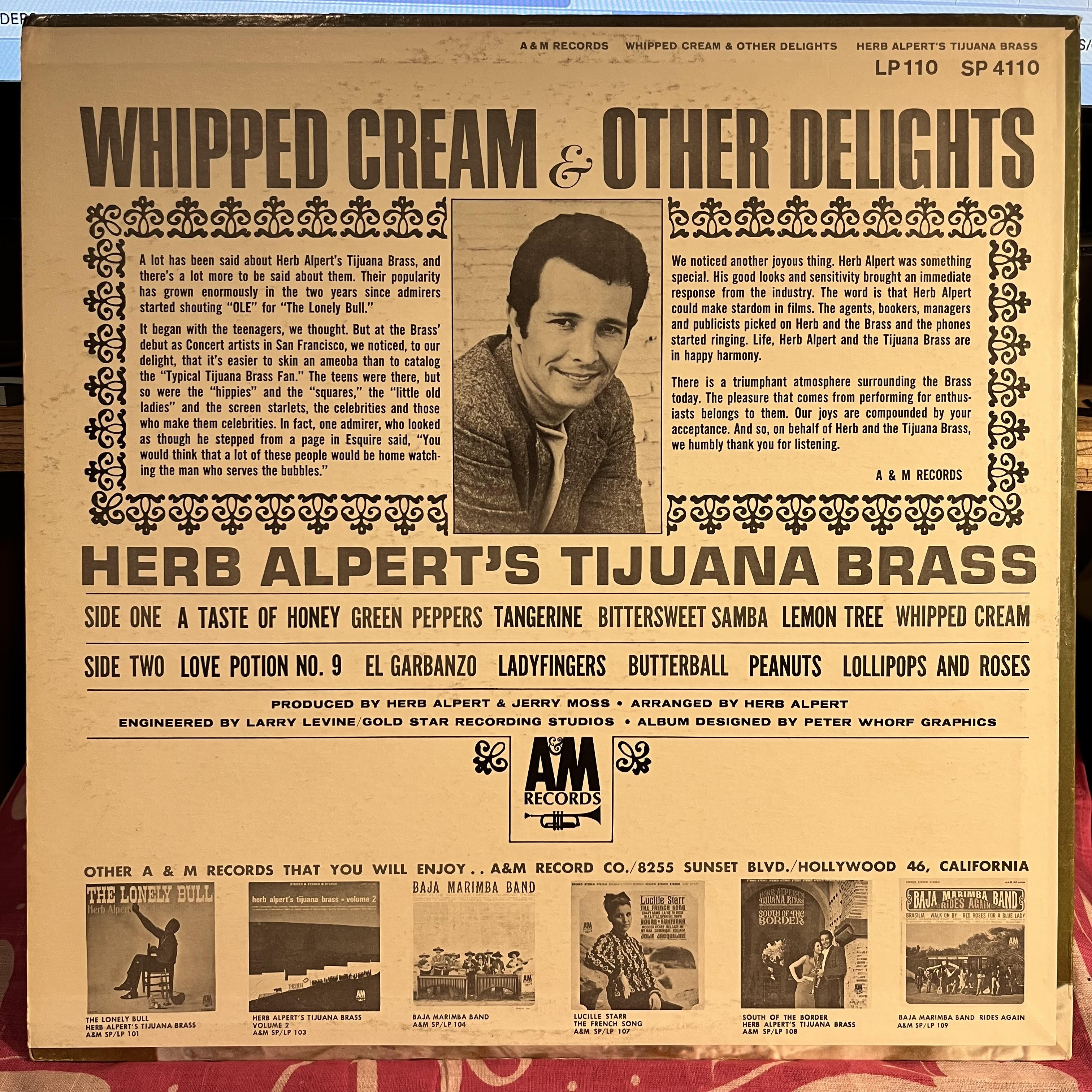 Herb Alpert & The Tijuana Brass - Whipped Cream & Other Delights *PITMAN* | Very Good Plus (VG+) Near Mint (NM)
